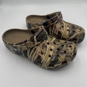 Crocs Classic Realtree Camo Clogs Womens 7 Mens 5 Like New